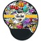 Graffiti Mouse Pad with Wrist Support - Main