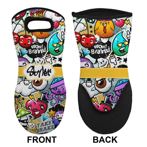Graffiti Neoprene Oven Mitt (Front & Back)