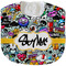 Graffiti Velour Baby Bib w/ Name or Text
