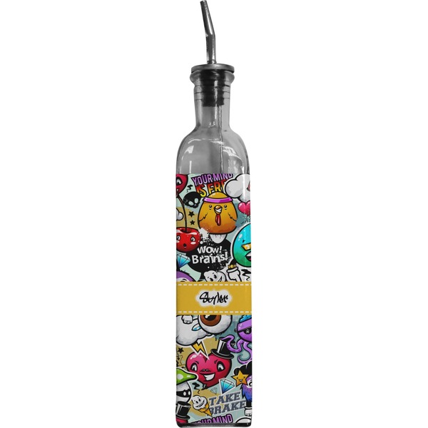Custom Graffiti Oil Dispenser Bottle (Personalized)