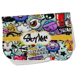 Graffiti Burp Cloth - Fleece w/ Name or Text