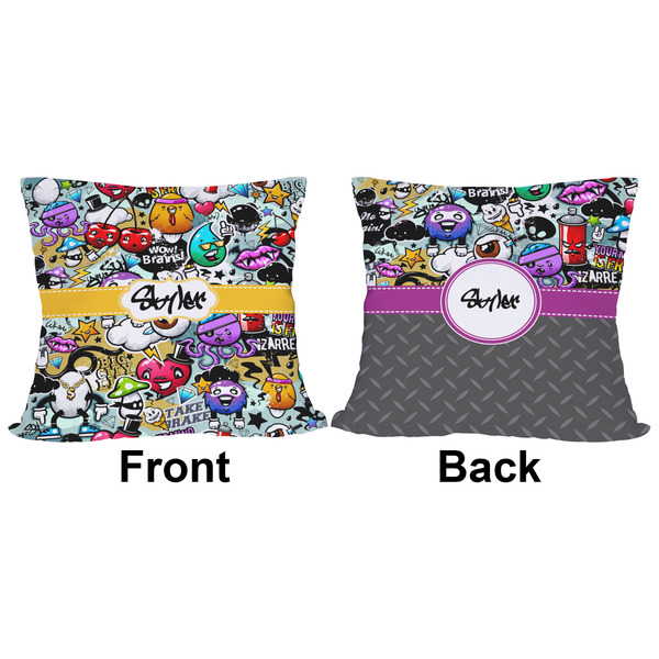 Graffiti Outdoor Pillow - 16x16