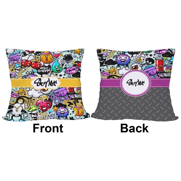 Graffiti Outdoor Pillow - 18x18