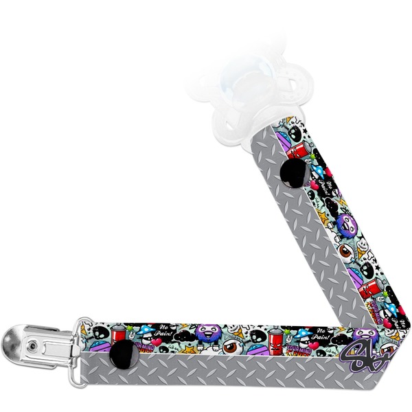 Custom Graffiti Pacifier Clip (Personalized)