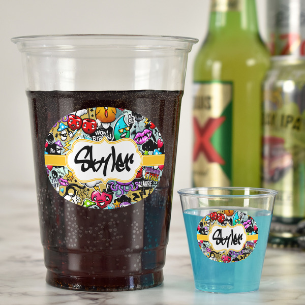 Graffiti Party Cups - 16oz - In Context