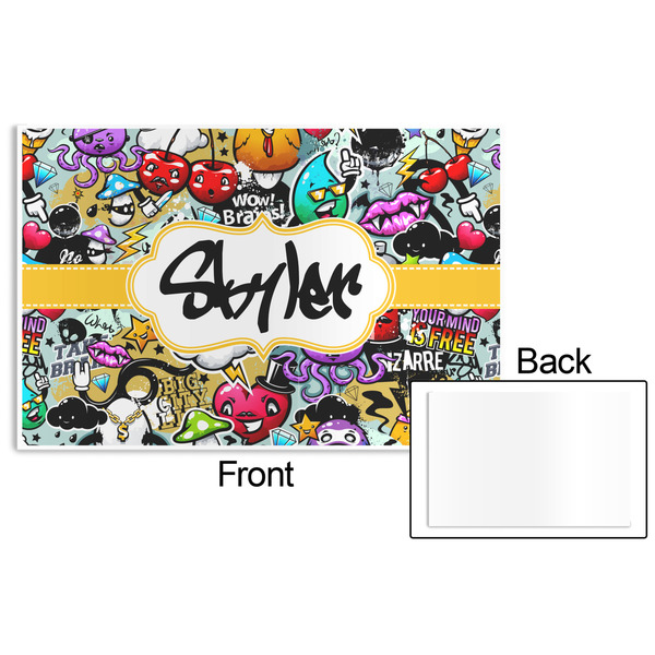 Graffiti Disposable Paper Placemat - Front & Back