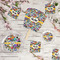 Graffiti Party Supplies Combination Image - All items - Plates, Coasters, Fans