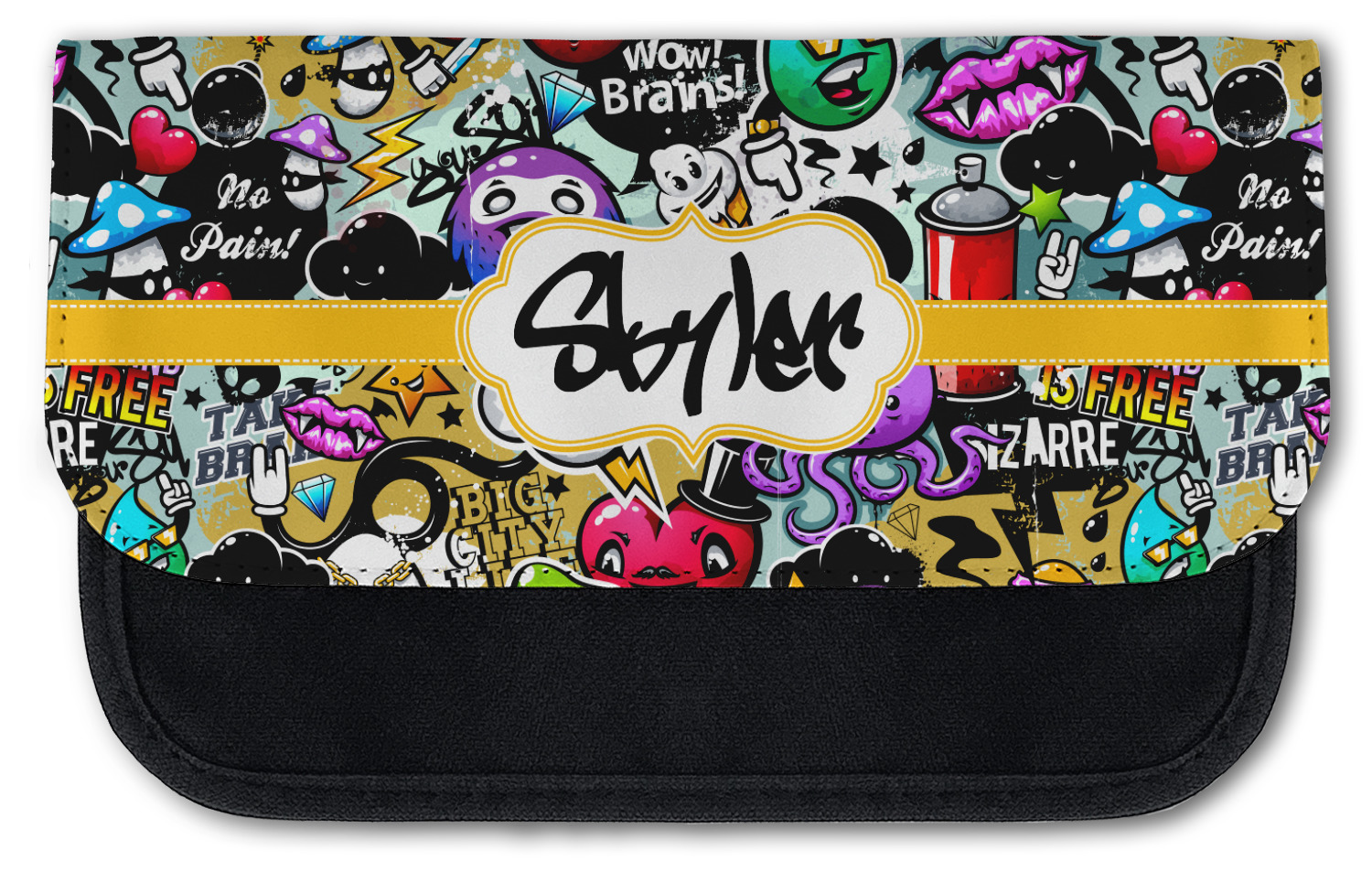 Kids Name Personalized Canvas Pencil Case