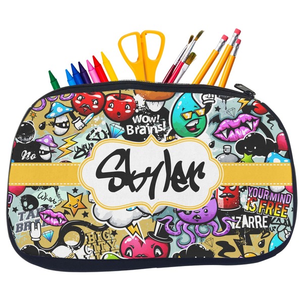 Graffiti Pencil / School Supplies Bags - Medium