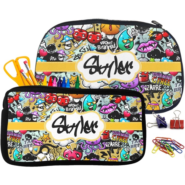 Graffiti Pencil / School Supplies Bags Small and Medium