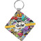 Graffiti Diamond Plastic Keychain w/ Name or Text