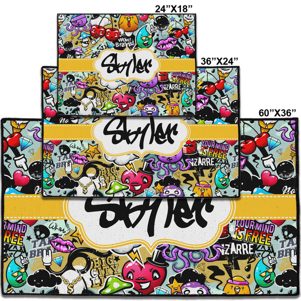 Graffiti Personalized Door Mat - Group Parent IMF