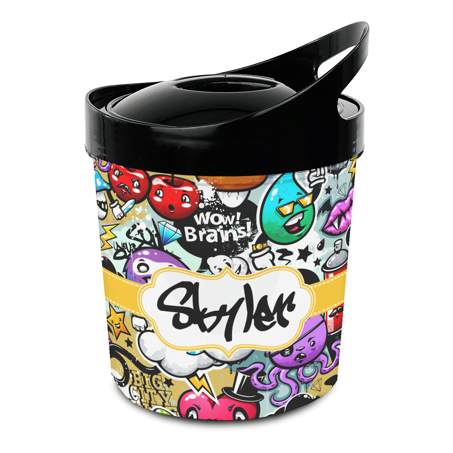 Graffiti Plastic Ice Bucket (Personalized) YouCustomizeIt