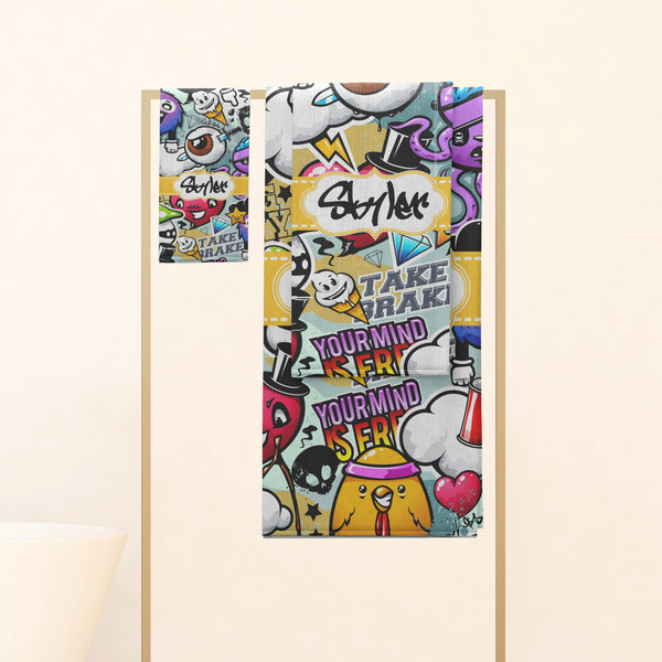 Graffiti Personalized Towel Set