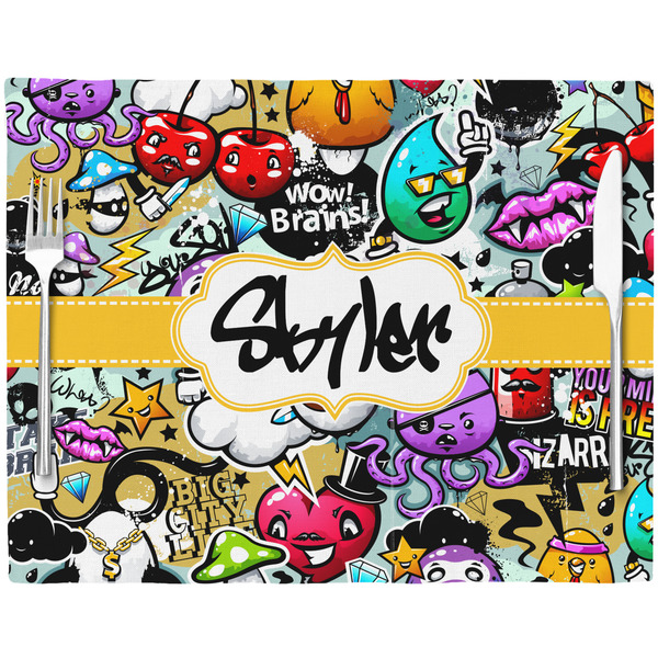 Graffiti Placemat with Props