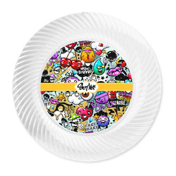 Graffiti Plastic Party Dinner Plates - 10" (Personalized)