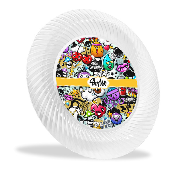 Custom Graffiti Plastic Party Dinner Plates - 10" (Personalized)