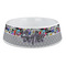 Graffiti Plastic Dog Bowl - Large (Personalized)