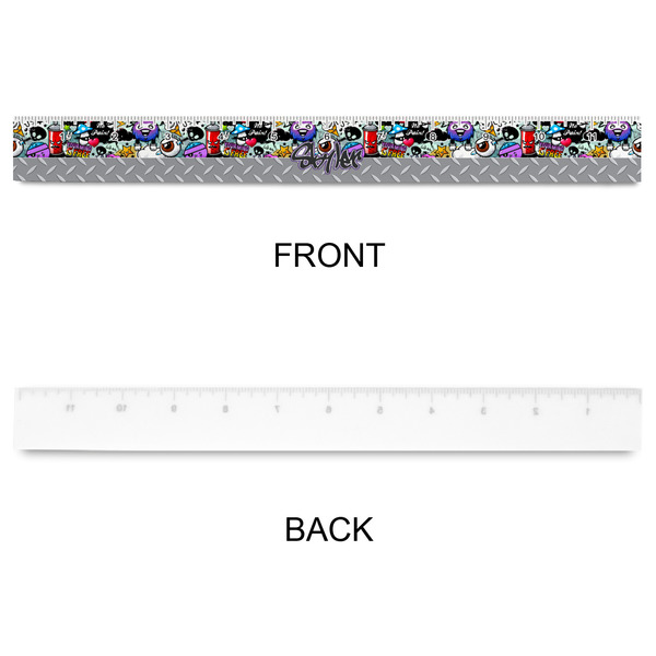 Graffiti Plastic Ruler - 12" - APPROVAL