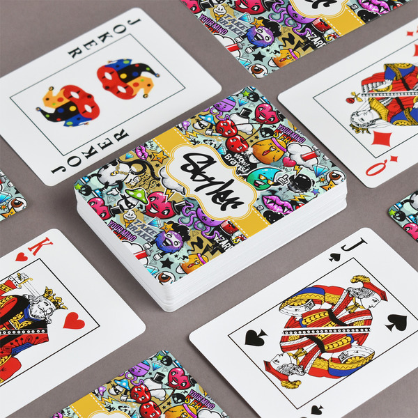 Graffiti Playing Cards - Front & Back View