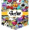 Graffiti Iron On Faux Pocket (Personalized)