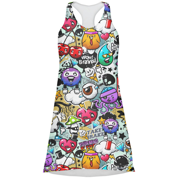 Custom Graffiti Racerback Dress - X Small