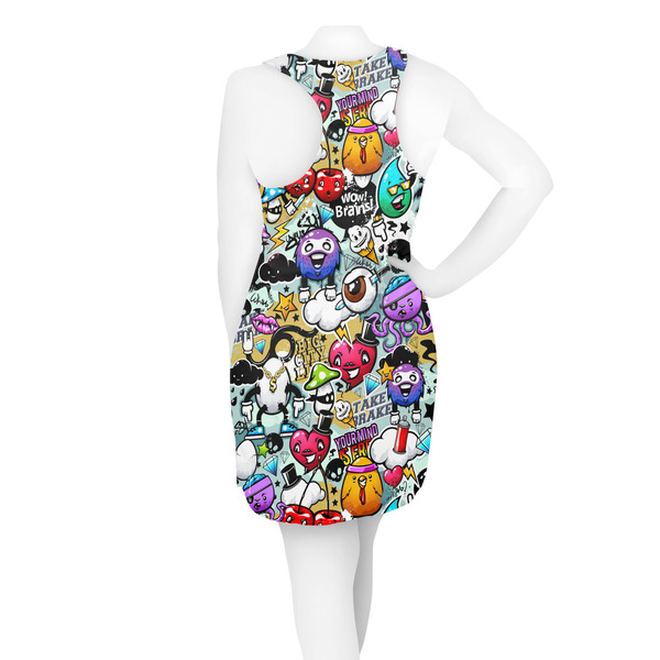 Graffiti Racerback Dress - On Model - Back