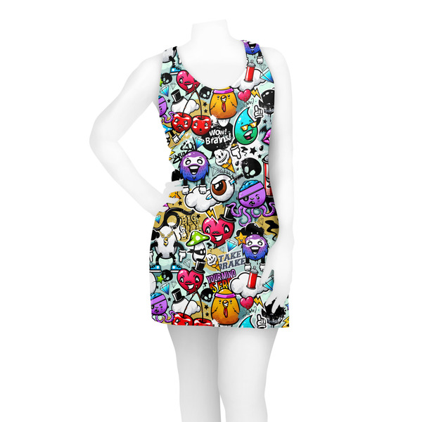 Graffiti Racerback Dress - On Model - Front