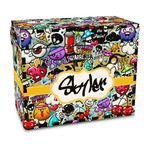 Graffiti Wood Recipe Box - Full Color Print (Personalized)