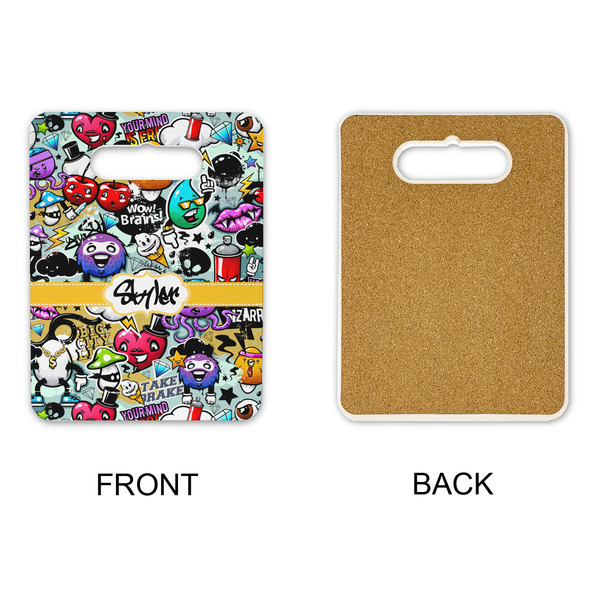 Graffiti Rectangle Trivet with Handle - APPROVAL