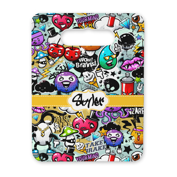 Custom Graffiti Rectangular Trivet with Handle (Personalized)