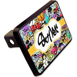 Graffiti Rectangular Trailer Hitch Cover - 2" (Personalized)