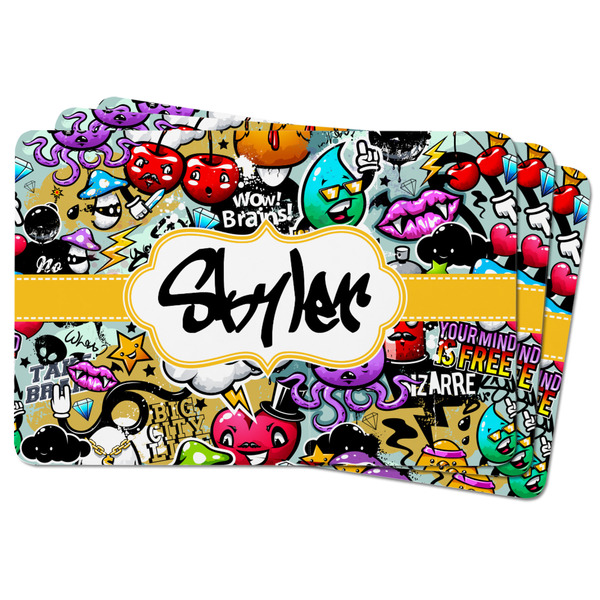 Graffiti Rectangular Fridge Magnet - THREE