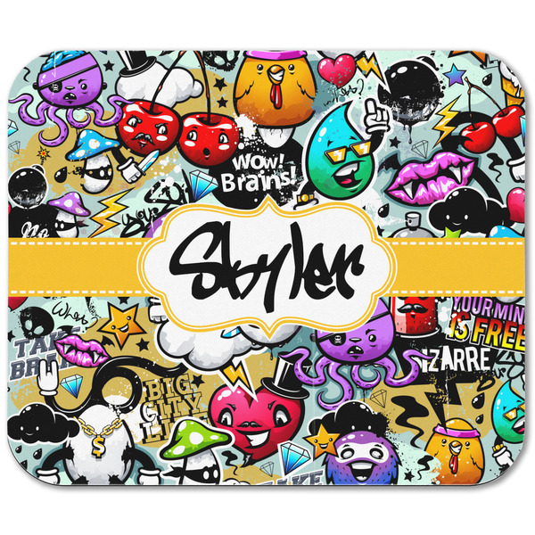 Graffiti Rectangular Mouse Pad - APPROVAL