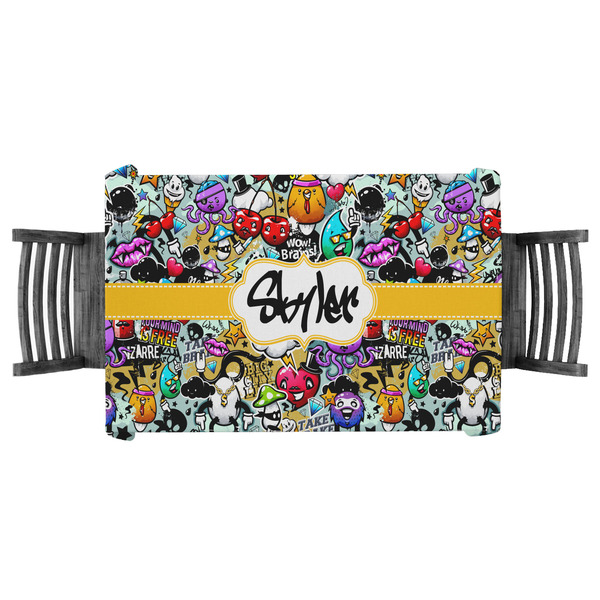 Custom Graffiti Tablecloth - 58"x58" (Personalized)