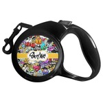 Graffiti Retractable Dog Leash - Small (Personalized)