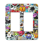 Graffiti Rocker Style Light Switch Cover - Two Switch