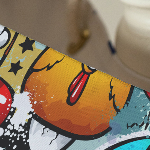 Graffiti Large Rope Tote - Close Up View