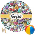 Graffiti Round Beach Towel (Personalized)