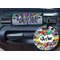 Graffiti Round Luggage Tag & Handle Wrap - In Context
