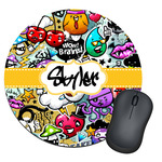 Graffiti Round Mouse Pad (Personalized)