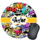 Graffiti Round Mouse Pad