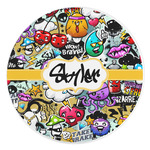 Graffiti Round Stone Trivet (Personalized)