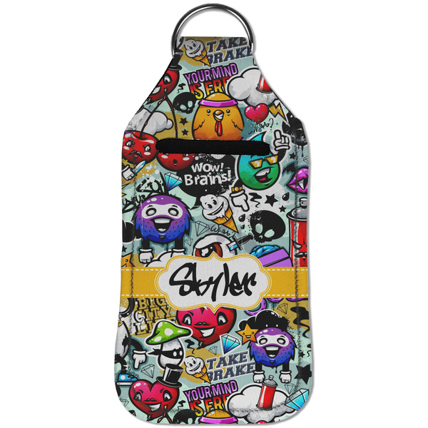Graffiti Sanitizer Holder Keychain - Large (Front)