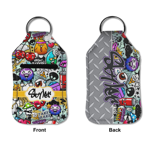 Graffiti Sanitizer Holder Keychain - Small APPROVAL (Flat)
