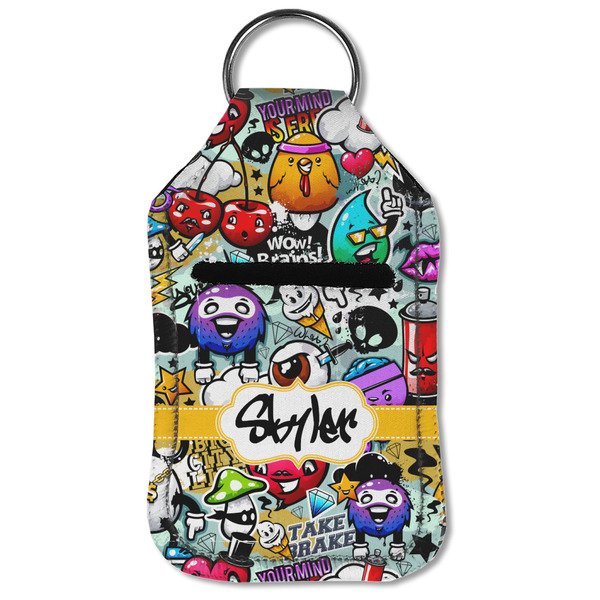 Graffiti Sanitizer Holder Keychain - Small (Front Flat)
