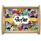 Graffiti Natural Wooden Tray - Large (Personalized)
