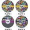 Graffiti Set of Lunch / Dinner Plates (Approval)