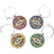 Graffiti Wine Charms (Set of 4) (Personalized)