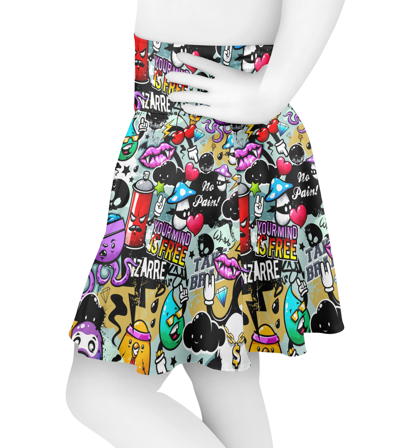 Custom Graffiti Skater Skirt | YouCustomizeIt